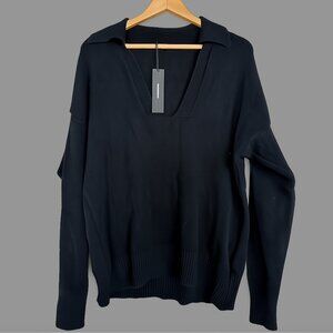 Malibu Roads Sweater with deep V neck size L